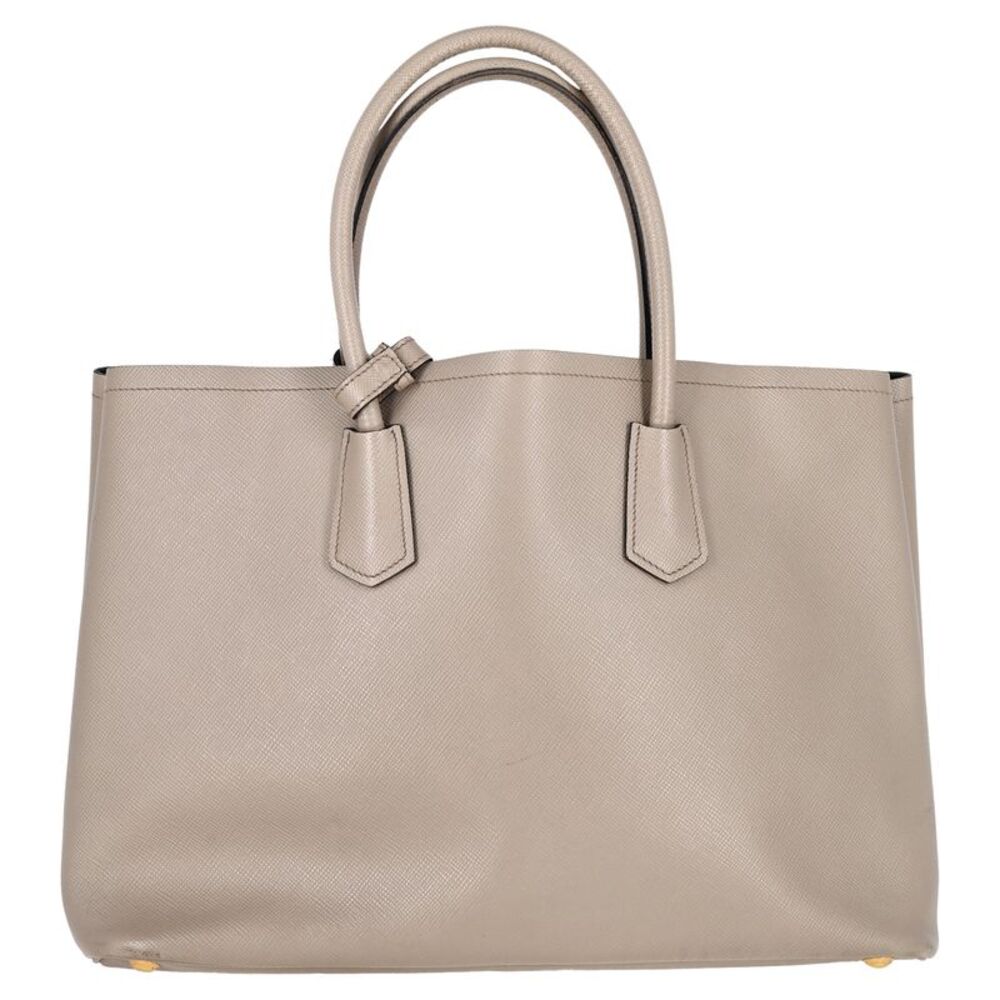 Prada Saffiano Cuir Double Bag Large in Grey Saffiano Leather - Picture 7 of 12